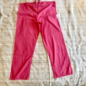 Scrub Pants, Jasco, Small, Pink, Drawstring closure, one back pocket.